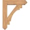 Ekena Millwork Merced Arts and Crafts Smooth Bracket w/ Offset Brace, Western Red Cedar, 7 1/2"W x 30"D x 36"H BKT0806X30X36MRC03SWR - alternate 3